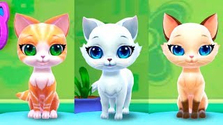 Видео про пушистиков котят в детской игре для детей Играю и ухаживаю за милым котенком