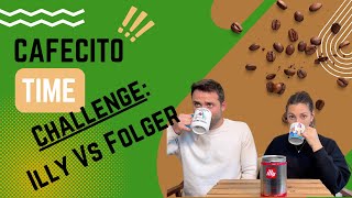 Italy Vs. USA Coffee CHALLENGE! Illy v. Folgers!