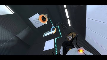 Portal 2 Glitch - Floating Cube in Propulsion Catch