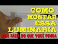 Como Montar Luminária Perfil De Led Embutido Em Gesso