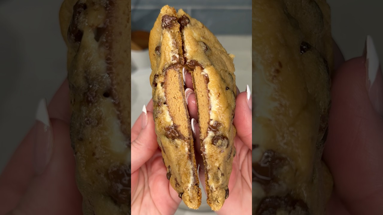 viral reeses cheesecake stuffed chocolate chip cookies recipe 🍪 #chocolate #cookies #shorts #recipe viral reeses cheesecake stuffed chocolate chip cookies recipe 🍪 #chocolate #cookies #shorts #recipe