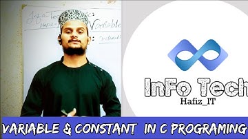 Variable and constant in c/c++  Programming with example/URDU/ info tech Hafiz IT|PART_07| full HD