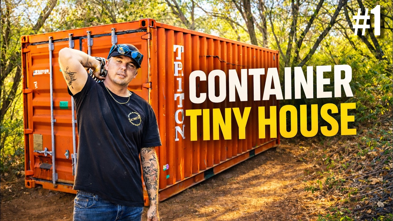 Turning A Container Into A Tiny Home, Delivery Was A PAIN! #1