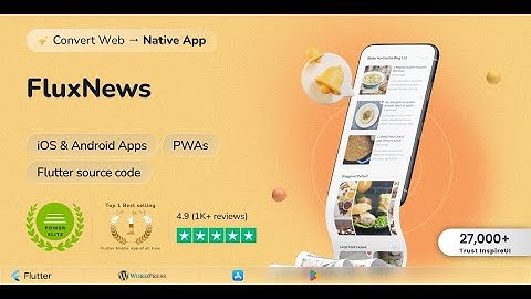 FluxNews app (WordPress, News)⚡️ Convert your WordPress Website to Native Apps #flutter #appbuilder