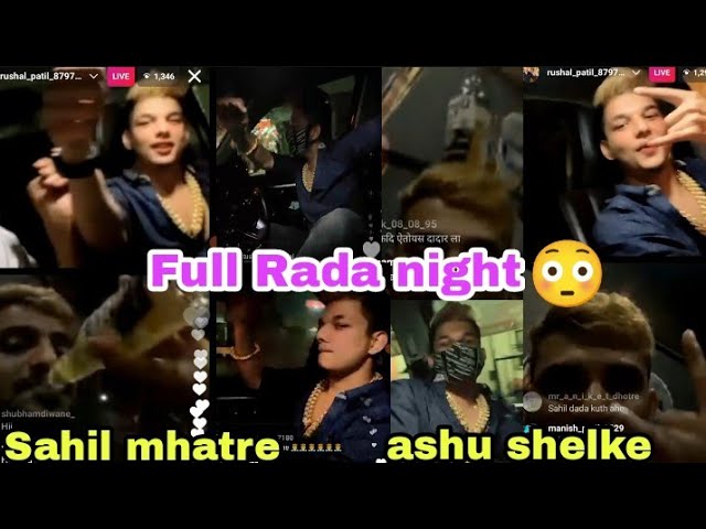 Sahil Mhatre Dance !! Drive Fortuner 🤴 Live video !! with ashu shelke u0026 rushal patil class=