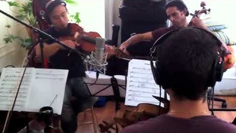 The Highway. String recording session