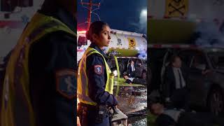 Identifying environmental hazards (downed power lines, traffic, hazardous materials)