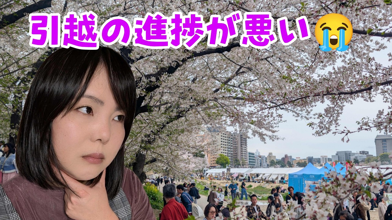 引越作業の進捗が悪い😭