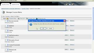 Blackboard 8: Content Areas