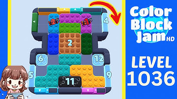 Color Block Jam Level 1036 Solution Walkthrough