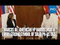 Marcos jr american vp harris visit a very strong symbol of solid phus ties