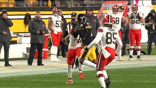 Baker Mayfield Misses Wide Open Receiver And Throws An Interception