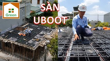 Công Nghệ  Sàn PHẲNG UBOOT Vượt Nhịp TRÊN 10 M | CẬN CẢNH THI CÔNG THÉP MÁI Mẫu Biệt Thự 3 Tầng Bằng