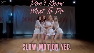 BLACKPINK - Don't Know What To Do (DANCE SLOW MIRROR VIDEO) (X0.75) | Swat Pizza