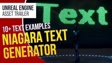 UE5 l Niagara Text Generator l Unreal Engine 5 (Trailer)