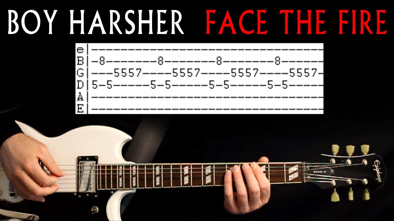 Boy Harsher Face The Fire Guitar Lesson / Guitar Tab / Guitar Tabs / Guitar Chords / Guitar Cover