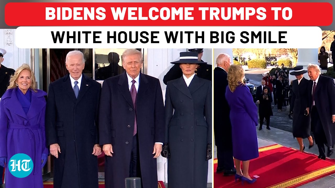 'Welcome Home': The Bidens Greet Donald and Melania Trump at White ...