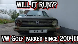 WILL IT RUN? Volkswagen Golf mk2 parked since 2004!!! Episode 10
