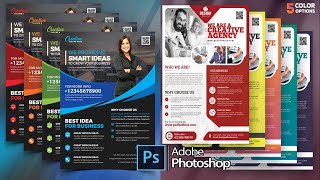 Multipurpose Corporate Flyer Free Psd Set | Business Flyer Design Template Psd