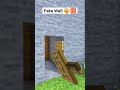 Fake wall 🧱 😶🌫️🤫 #trending #minecraft #viralvideo #shortsviral #shorts
