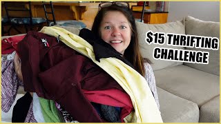 $15 THRIFT HAUL CHALLENGE | Fashion Finds on a Budget!