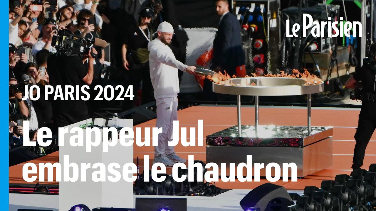 JO Paris 2024 : le rappeur Jul allume le chaudron olympique à Marseille ...