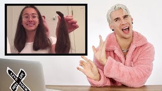 HAIRDRESSER REACTS TO JOANA CEDDIA RUINING HER HAIR FOR 10 MINUTES STRAIGHT