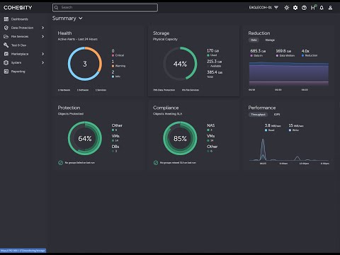 Cohesity 6.5 User Interface Overview (DEMO)