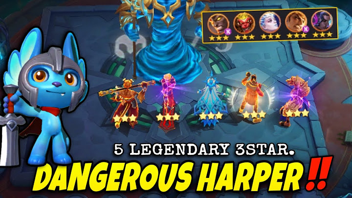 FINALLY !! NEW CHEATER HARPER IN MAGIC CHESS || STRONGEST GAMEPLAY EZ 5 HERO LEGENDARY 3STAR 🌟🌟🌟🤣🤣
