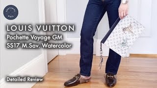 Louis Vuitton Pochette Voyage GM Monogram Savane Watercolor Detailed Review  