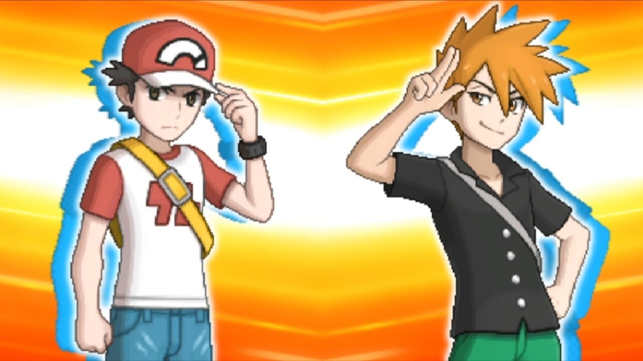 Pokémon Sun and Moon - Trainer Red & Blue Battle! (Full Team) 