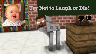 Monster School - Try Not To Laugh Or Die Challenge : Minecraft Animation