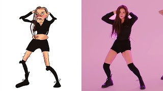 Drawing Meme Funny "How You Like That Dance" - Blackpink | Music Meme