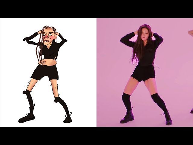 Drawing Meme Funny How You Like That Dance  - Blackpink | Music Meme class=