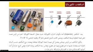 شرح مختصر عن المكثفات وانواعها ومحاكاة دارة شحن وتفريغ المكثف وبيان القوانين الرياضية وخصائصها