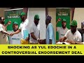 SHOCKING AS YUL EDOCHIE IN A CONTROVERSIAL ENDORSEMENT DEAL WITH A FAKE LOTTO COMPANY