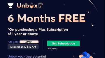 6 Month free subscription  | Unacademy Plus subscription | Unacademy best offer for you