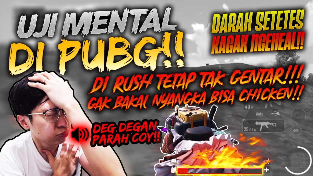 UJI MENTAL DI PUBG!! DARAH SETETES DIRUSH MUSUH!! GA NYANGKA BISA CHICKENN!! | PUBG MOBILE