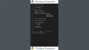 Connecting To MySQL With Python | Python Tutorial