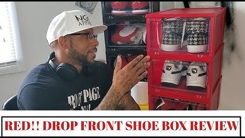 Red drop front shoe box Review