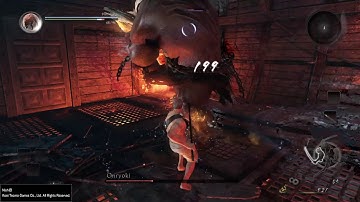Nioh Level 1 No Damage Taken Challenge Boss #1 - Onryoki