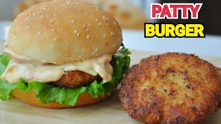 McDonalds Style PATTY BURGER by (YES I CAN COOK) #ChickenPattyBurger #McdonaldBurger #KfcBurger