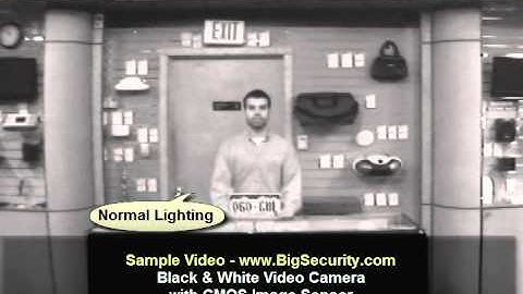 BigSecurity.com Black and White Video Camera with CMOS Image Sensor Sample Video