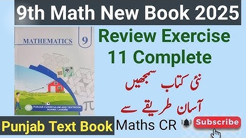 9th Class Math New Book 2025  || Review Exercise 11 Complete PCTB || Unit 11 Loci and Construction