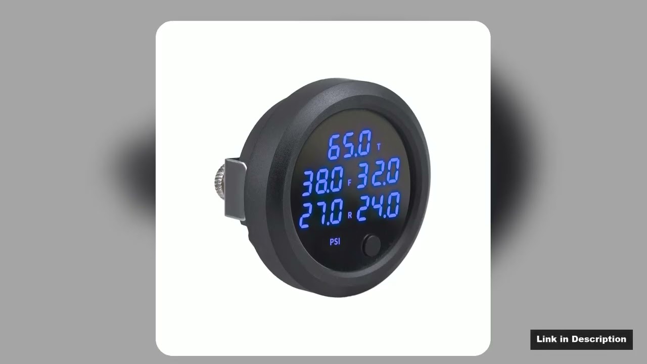 Universal 5 in 1 Digital Display Air Pressure Gauge for Air Suspension With 5 Pcs 18 NPT Sensors