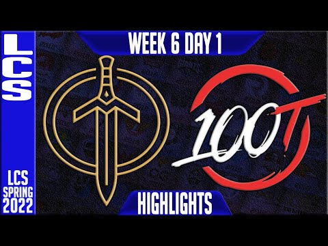 GG vs 100 Highlights | LCS Spring 2022 W6D1 | Golden Guardians vs 100 Thieves