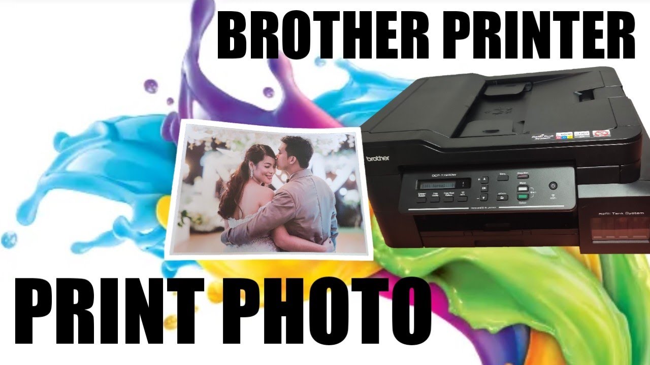 HOW PRINT USING PHOTO PAPER || BROTHER PRINTER DCP-T720DW -