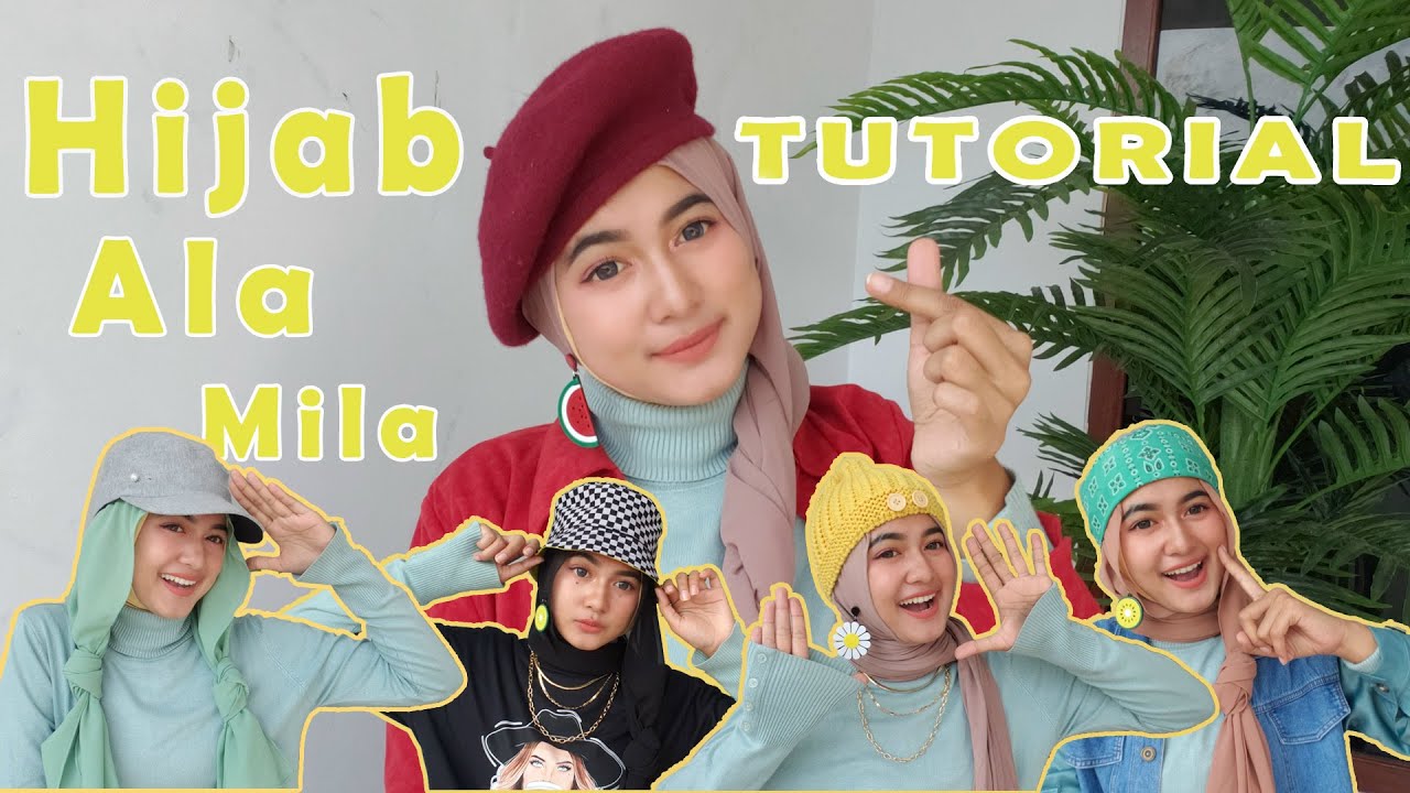 5 STYLE HIJAB PAKAI TOPI - YouTube