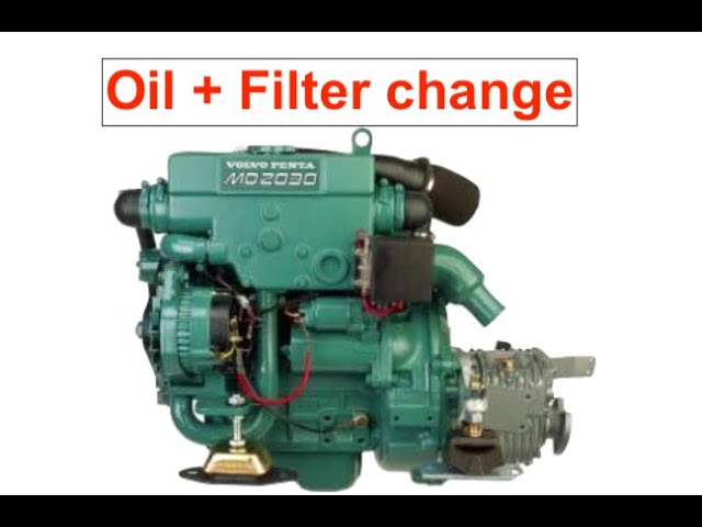 Oil and oilfilter change on my Volvo Penta inboard engine