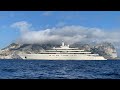 Roman Abramovich 162m Megayacht ECLIPSE anchored at Gibraltar eastern anchorage